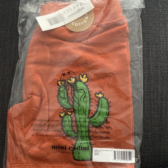 Mini Rodini Donkey Cactus Sweatshorts NWT - Picture 6 of 6